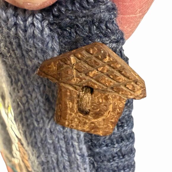 Vtg 90s Mandal Bay Sweater Vest Coastal Beach Cardigan Grannycore Teacher L NWT - Picture 3 of 10